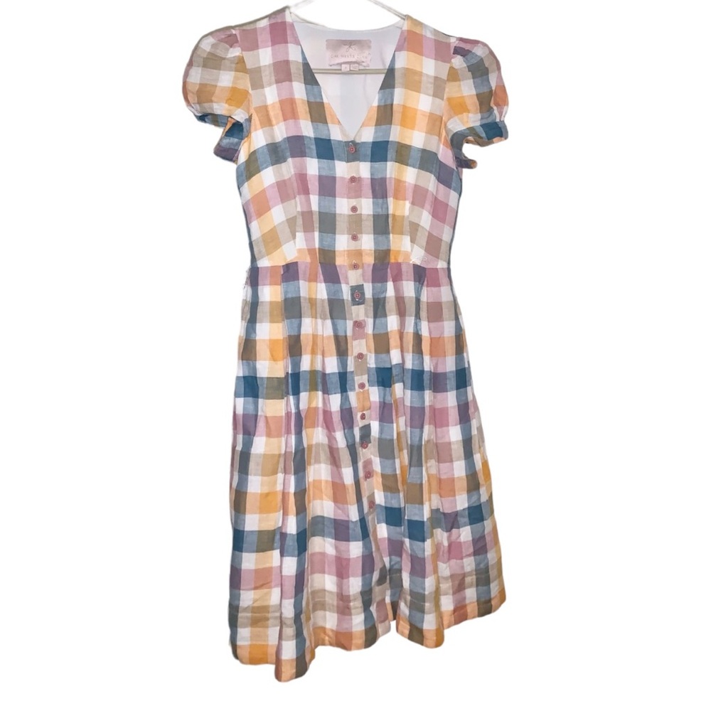Gal Meets Glam Poppy plaid dress